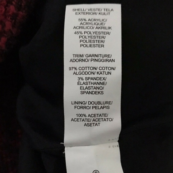 Lucky Brand | Slouchy Long Moto Jacket Women's Size S Red Full Zip Long Sleeve - Picture 11 of 12